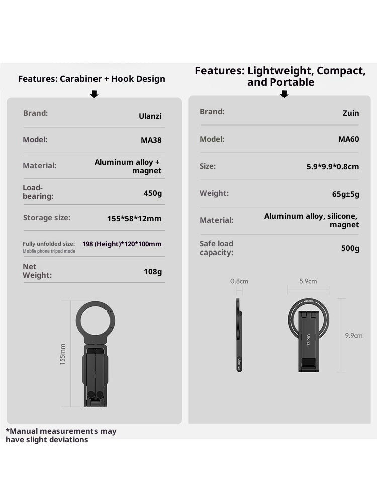 MA38 MagLock Phone Mount - folded design